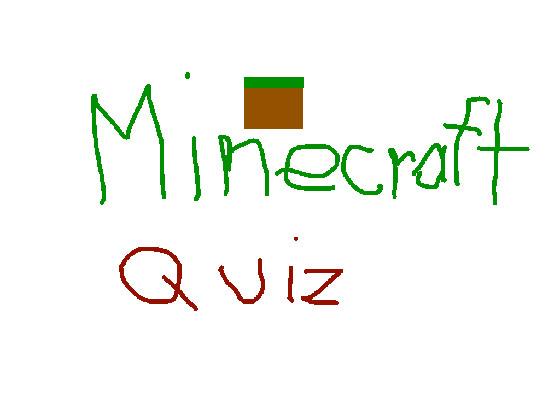 Minecraft quiz (first project)