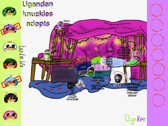 Ugandan Knuckles adopts! by Ctynker!