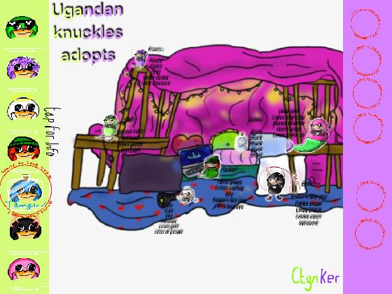 Ugandan Knuckles adopts! by Ctynker! 1