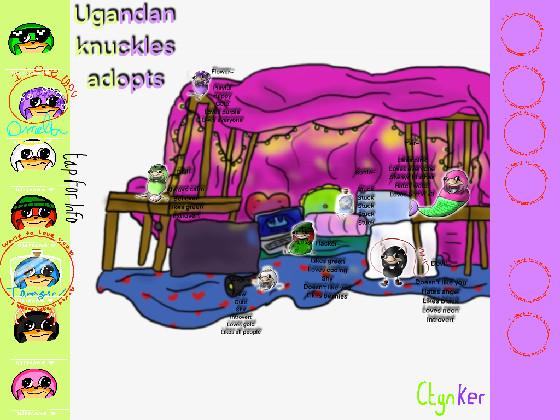 Ugandan Knuckles adopts! by Ctynker! 1 1