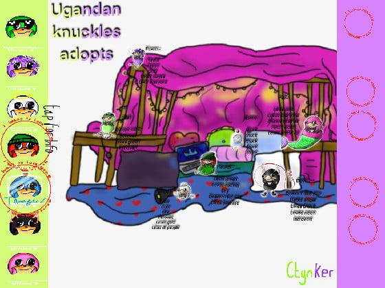 Ugandan Knuckles adopts! by Ctynker! 1 1