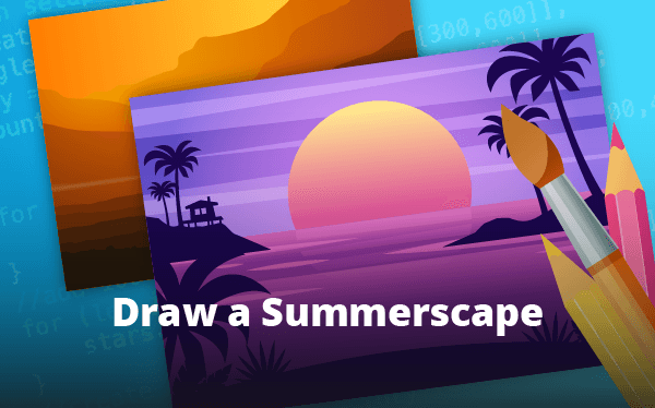 Draw a Summerscape: Sunrise in Africa