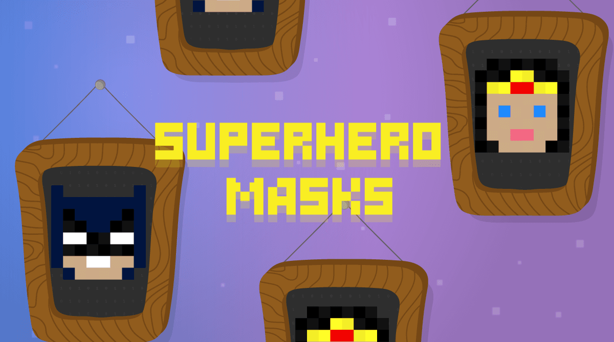 Superhero Mask (Pixel Art) by...GRANT C.