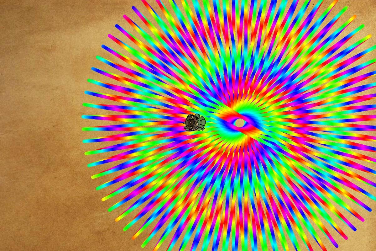 big swirl with snap.