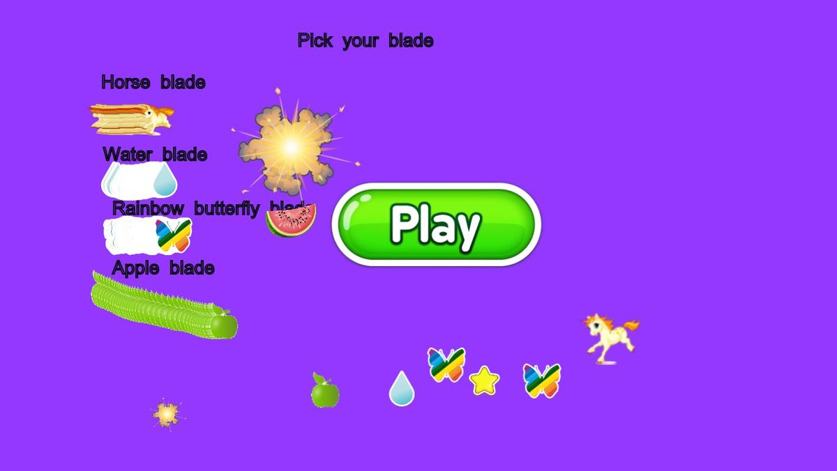 Fruit ninja game sort of
