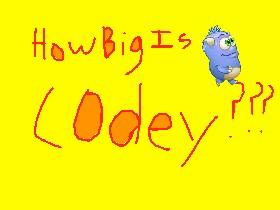 How Big Is Codey??? 1