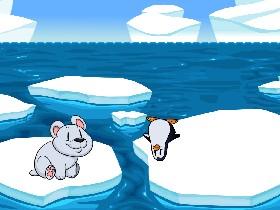 Polar bear and penguin