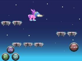 platform game with little dragon