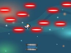 Penguin vs space lazer