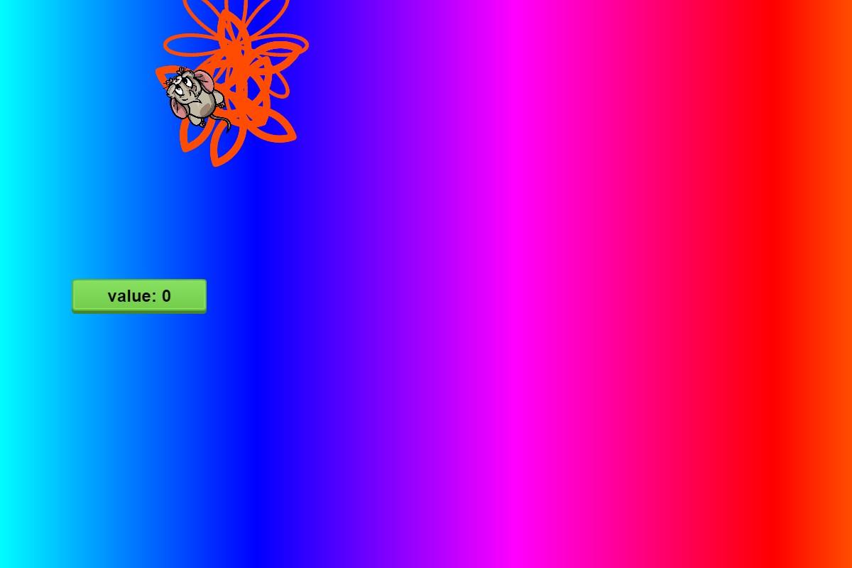Rainbow Mouse Drawing