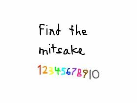 find the mistake 2