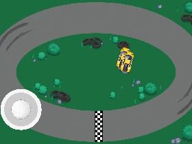 try to beat the yellow car