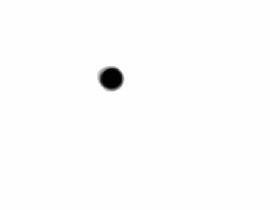 black hole with a spasm