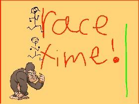 Race the gorilla