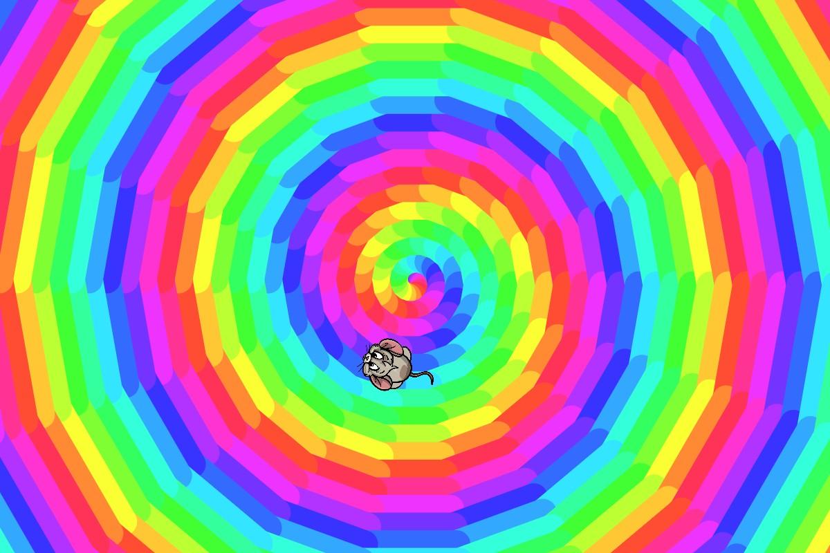 Avery's rainbow mouse