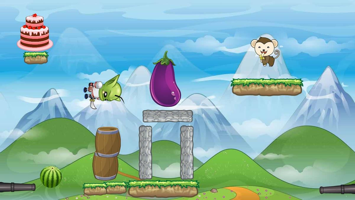 2-Player Cannon Game