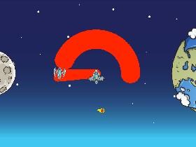Alien space battle