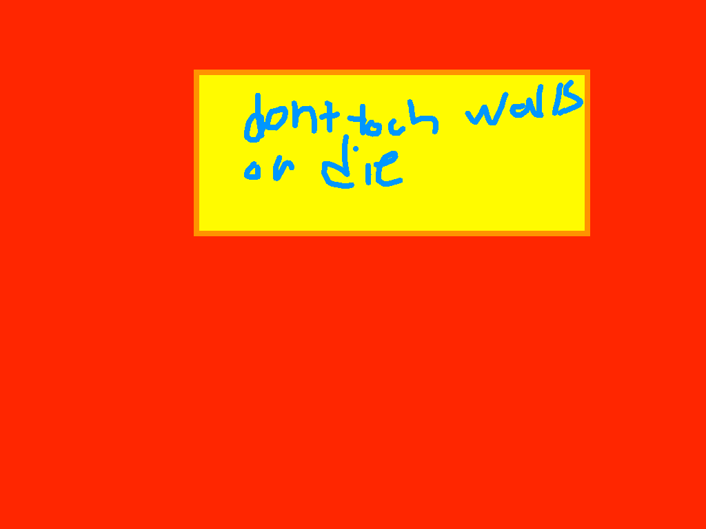 dont tuch the walls