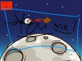 Fly across the moon 2