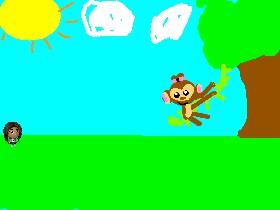 Drawing a cute monkey!