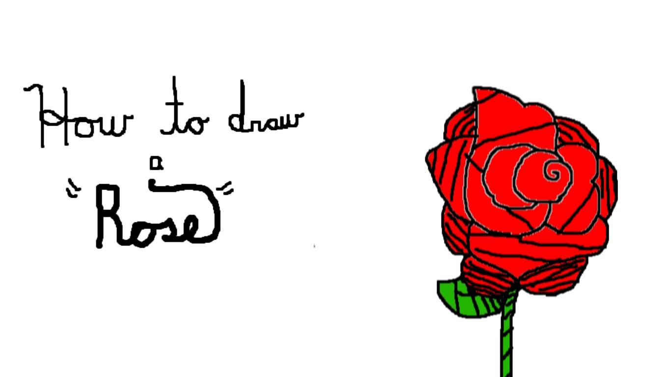 How to draw a rose