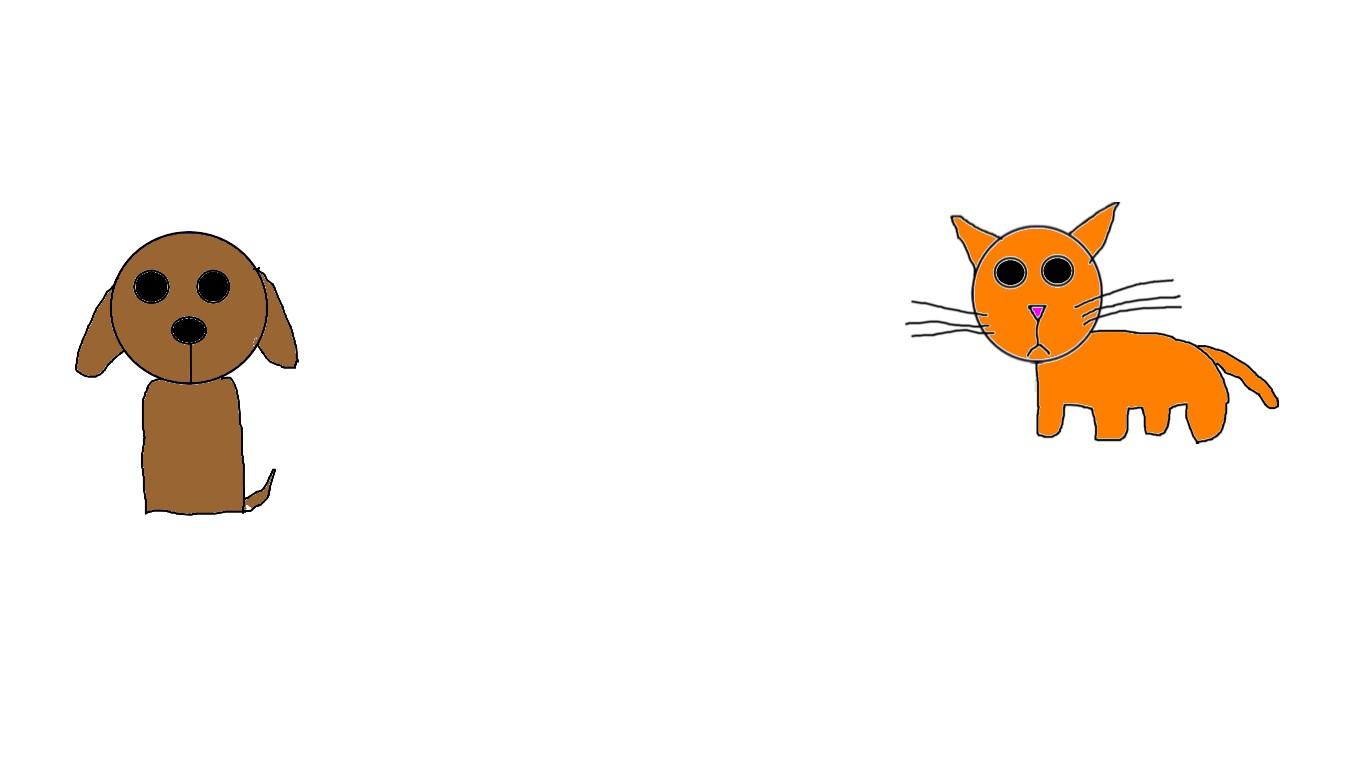 drawing a dog