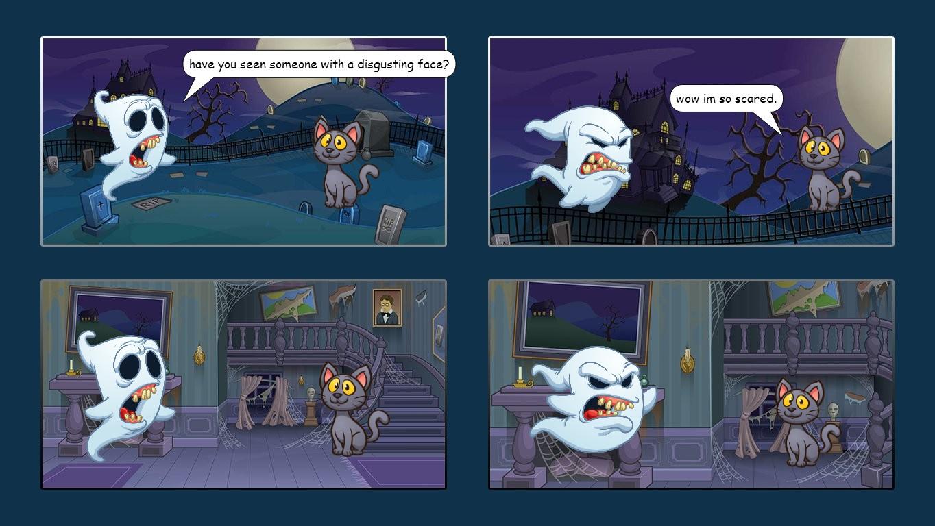 the ghost and the cat