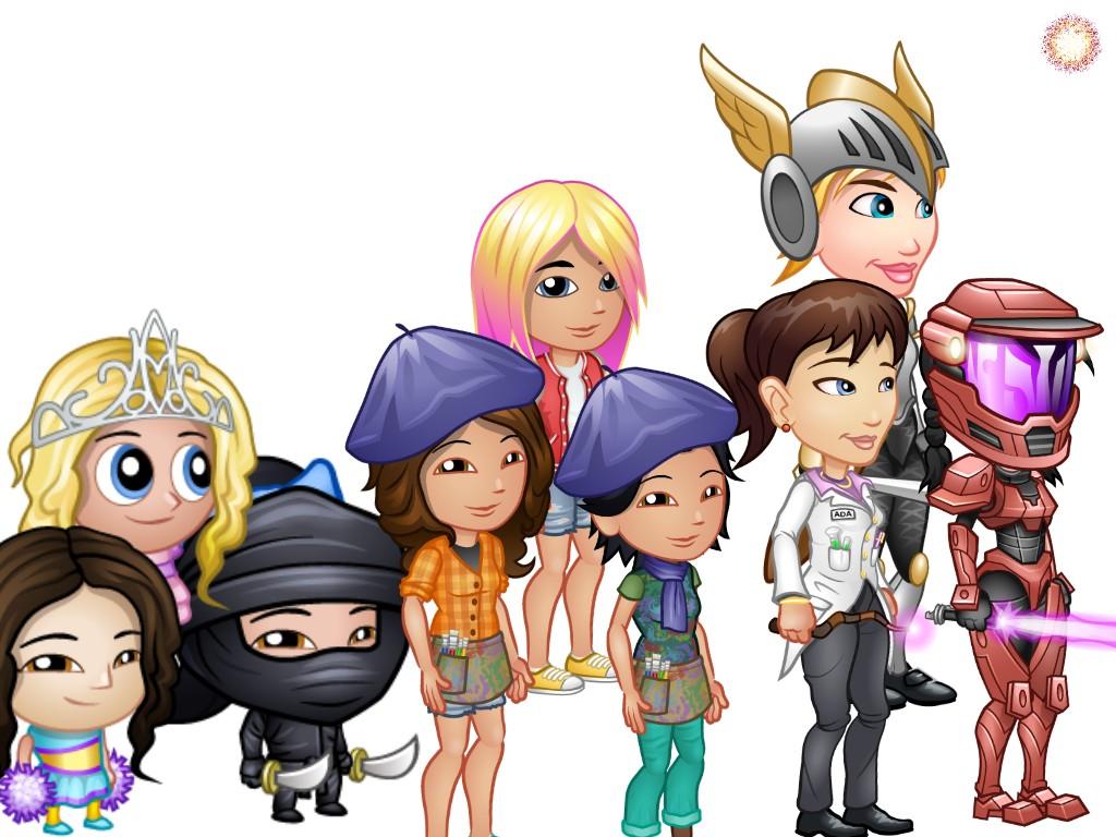 girls through the years