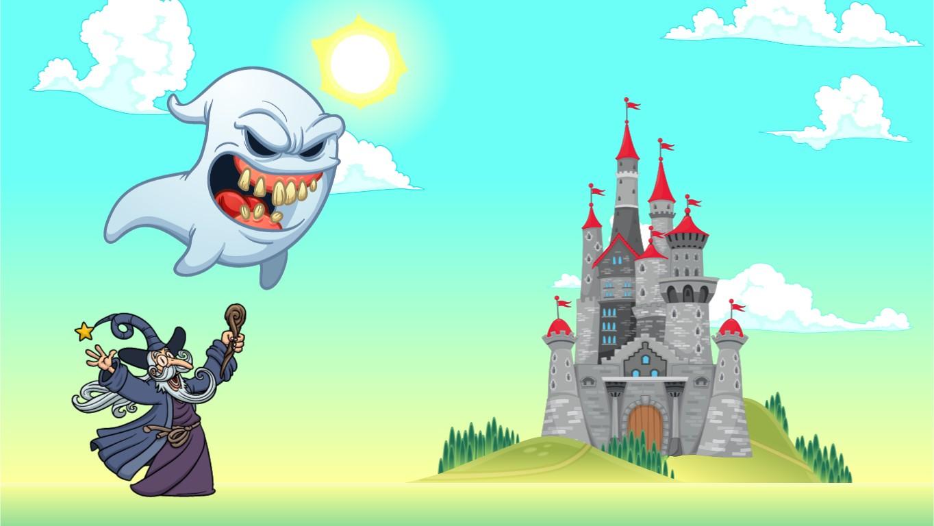 Spooky castle Scene