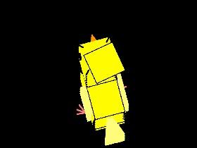 3D running square chick 1