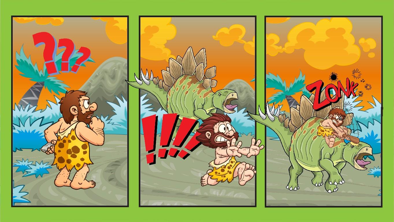 Caveman VS Stegosaurus