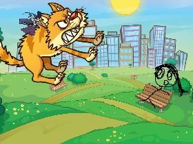 Anygry cat attcks