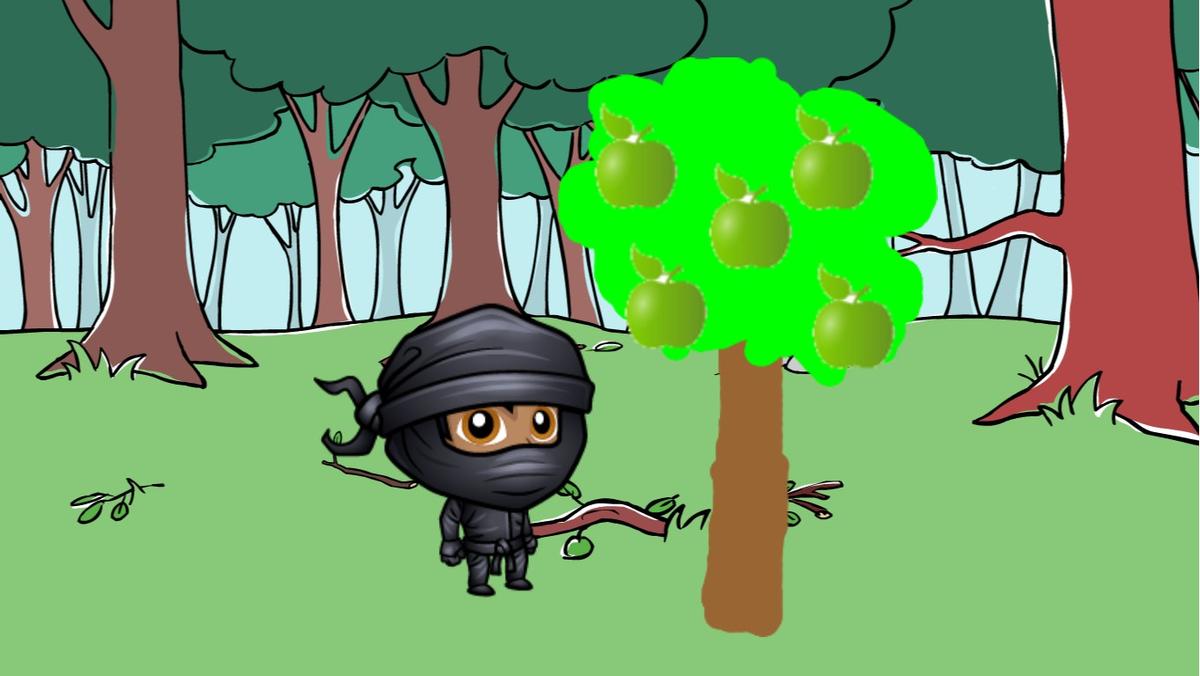 Ninja break the tree