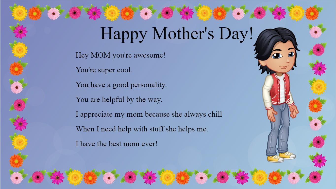 Mother's Day Mad Libs