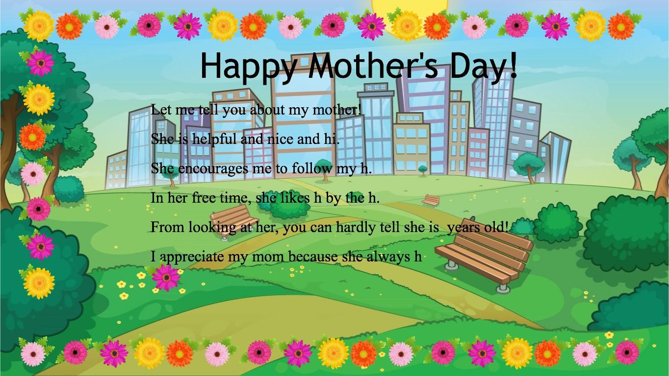 Mother's Day Mad Libs