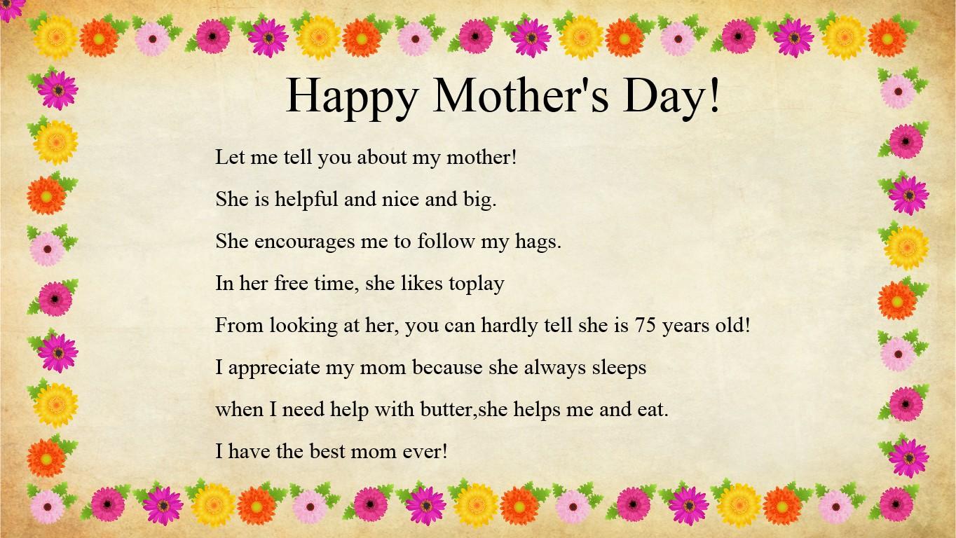 Mother's Day Mad Libs