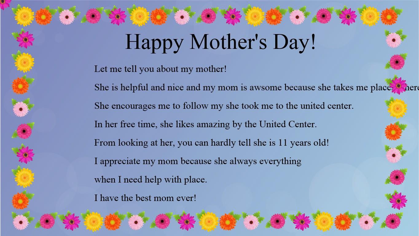 Mother's Day Mad Libs