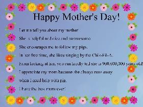 Mother's Day Mad Libs 1 1