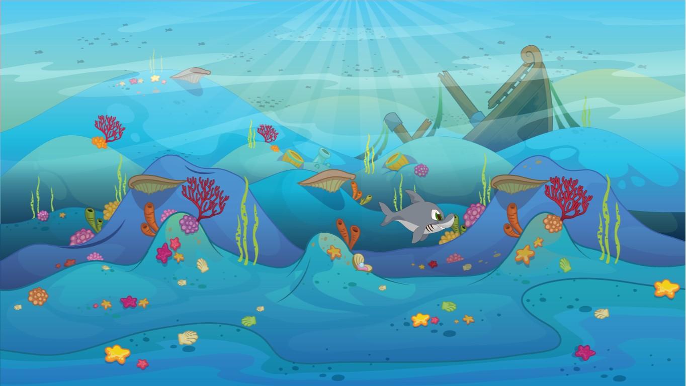 Try to destroy the shark!