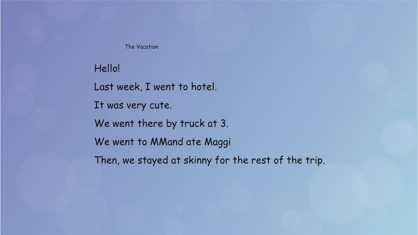 All About Me Mad Libs