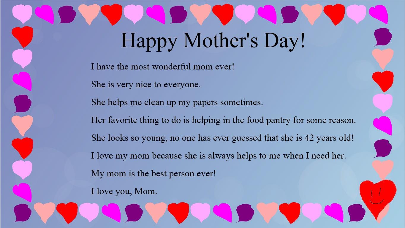 Mother&#039;s Day Mad Libs
