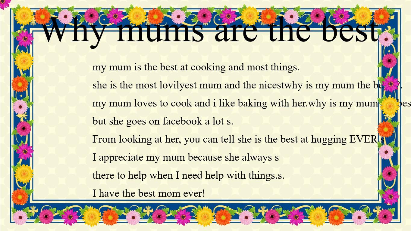 Mother's Day Mad Libs