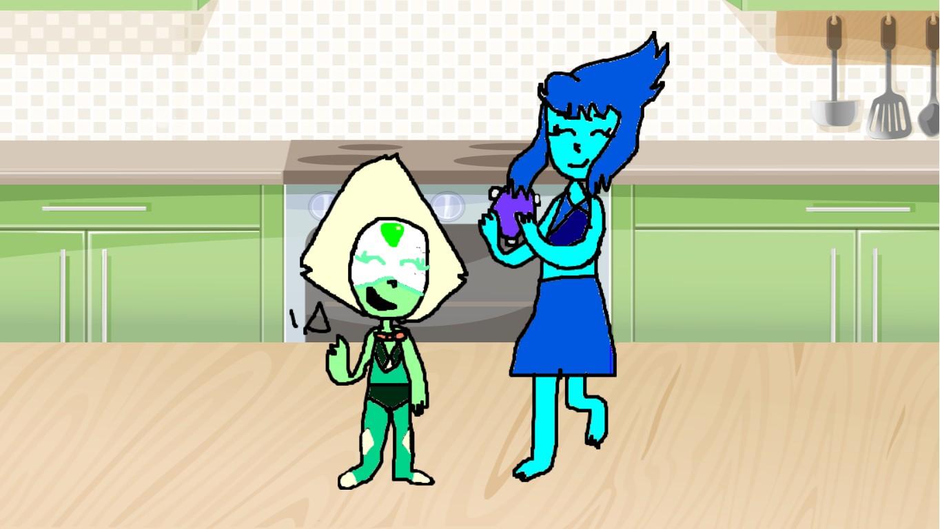 peridot and lapis