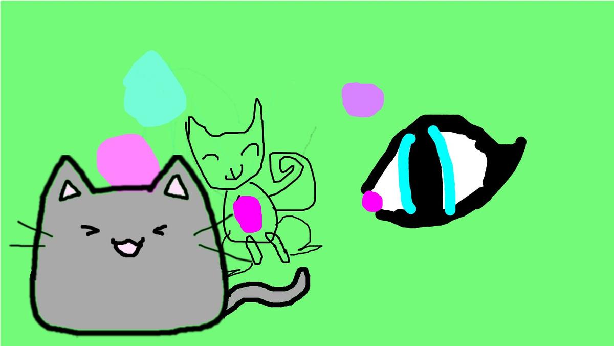 Drawing cat show