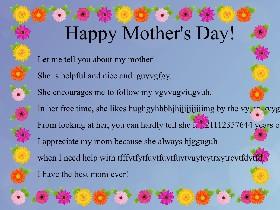 Mother&#039;s Day Mad Libs 1