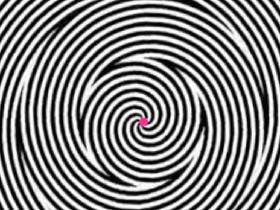 look at the red dot