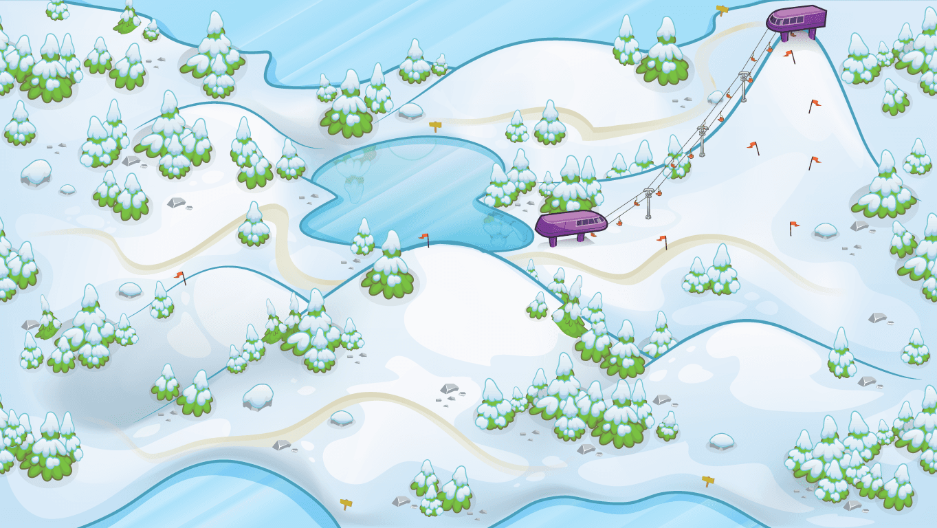 Falling snowflakes