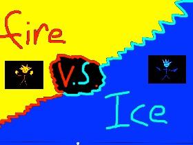 1-2 player ice vs fire NEW