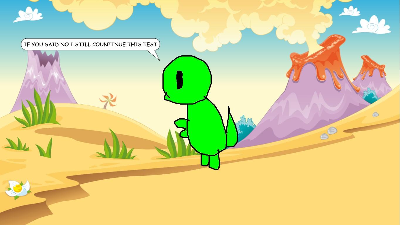 the weird dino test