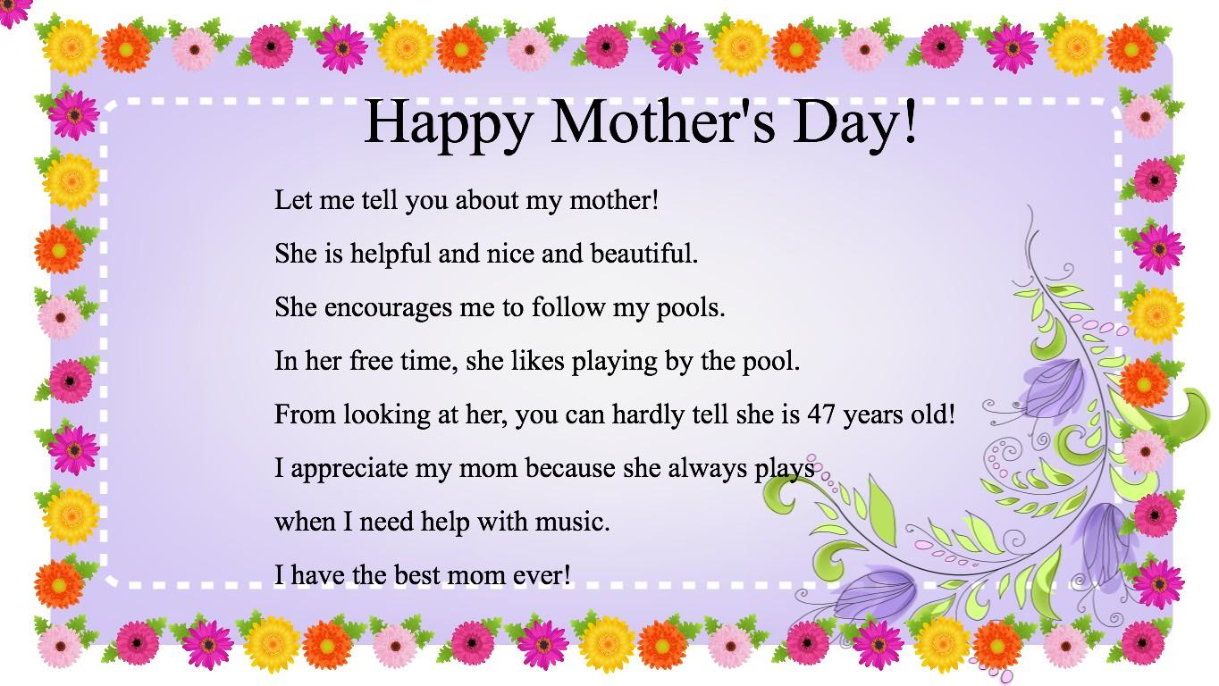 Mother&#039;s Day Mad Libs